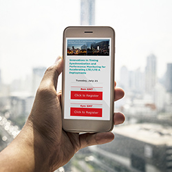 Responsive landing page for Customers
